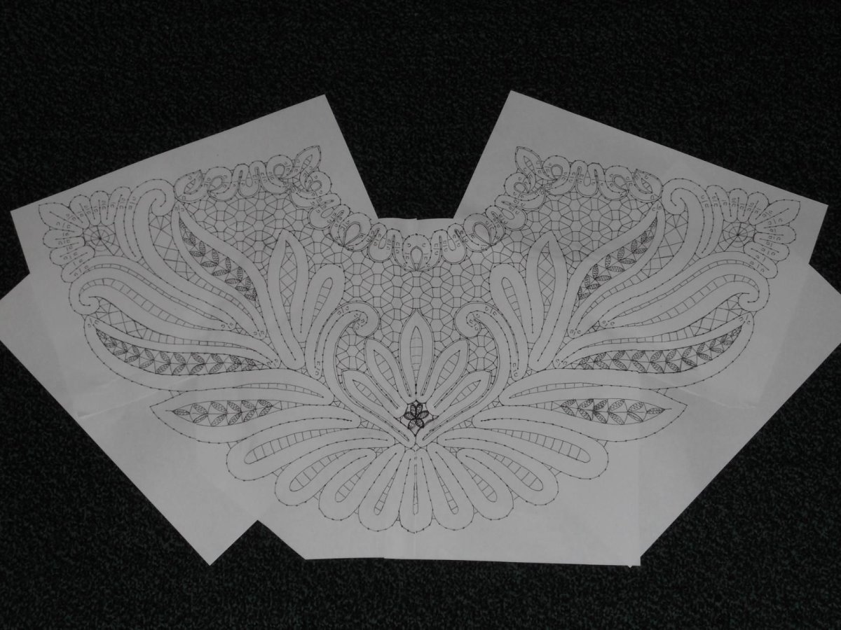 Елецкое кружево веер