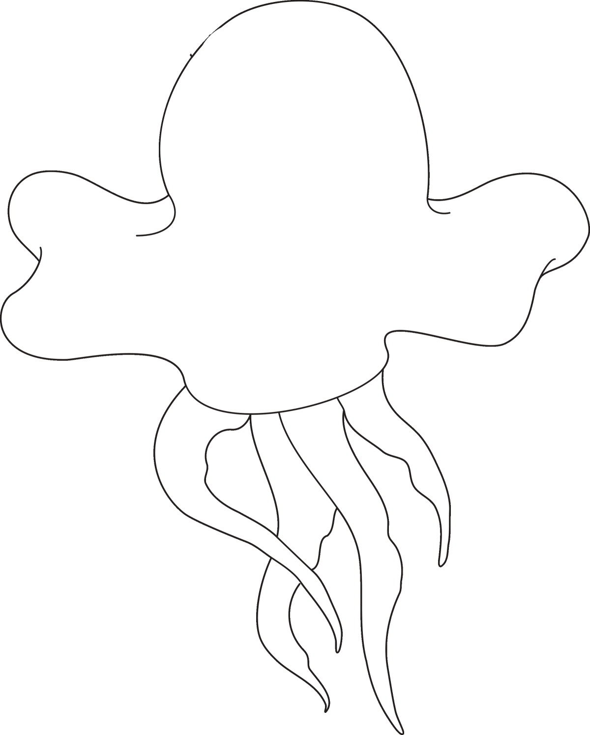 Осьминог шаблон для аппликации