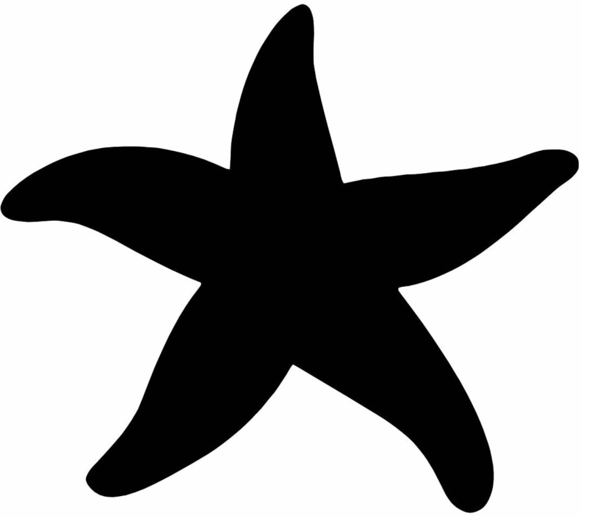 Морская звезда вектор контур для детей