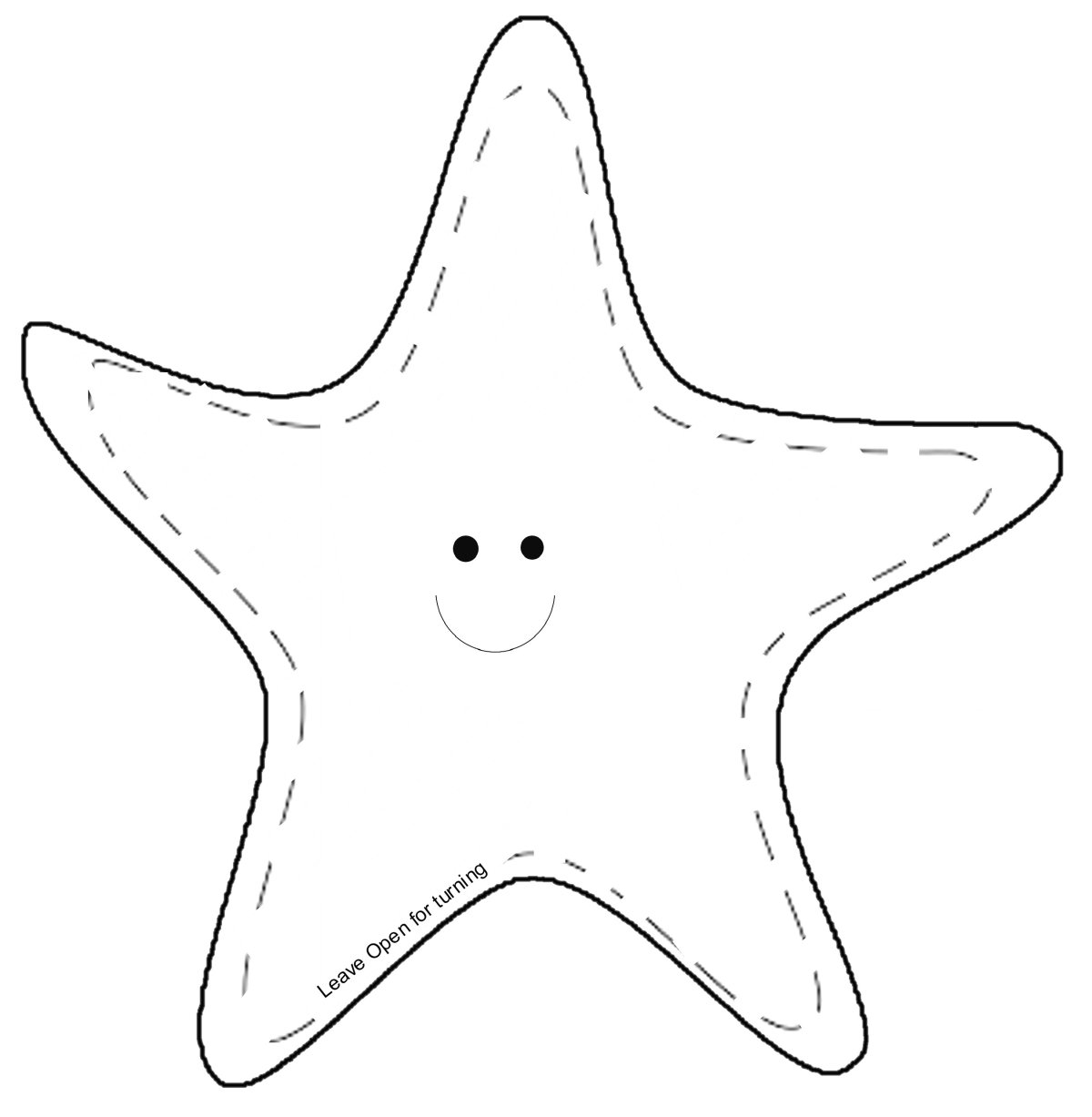 Трафарет морской берег