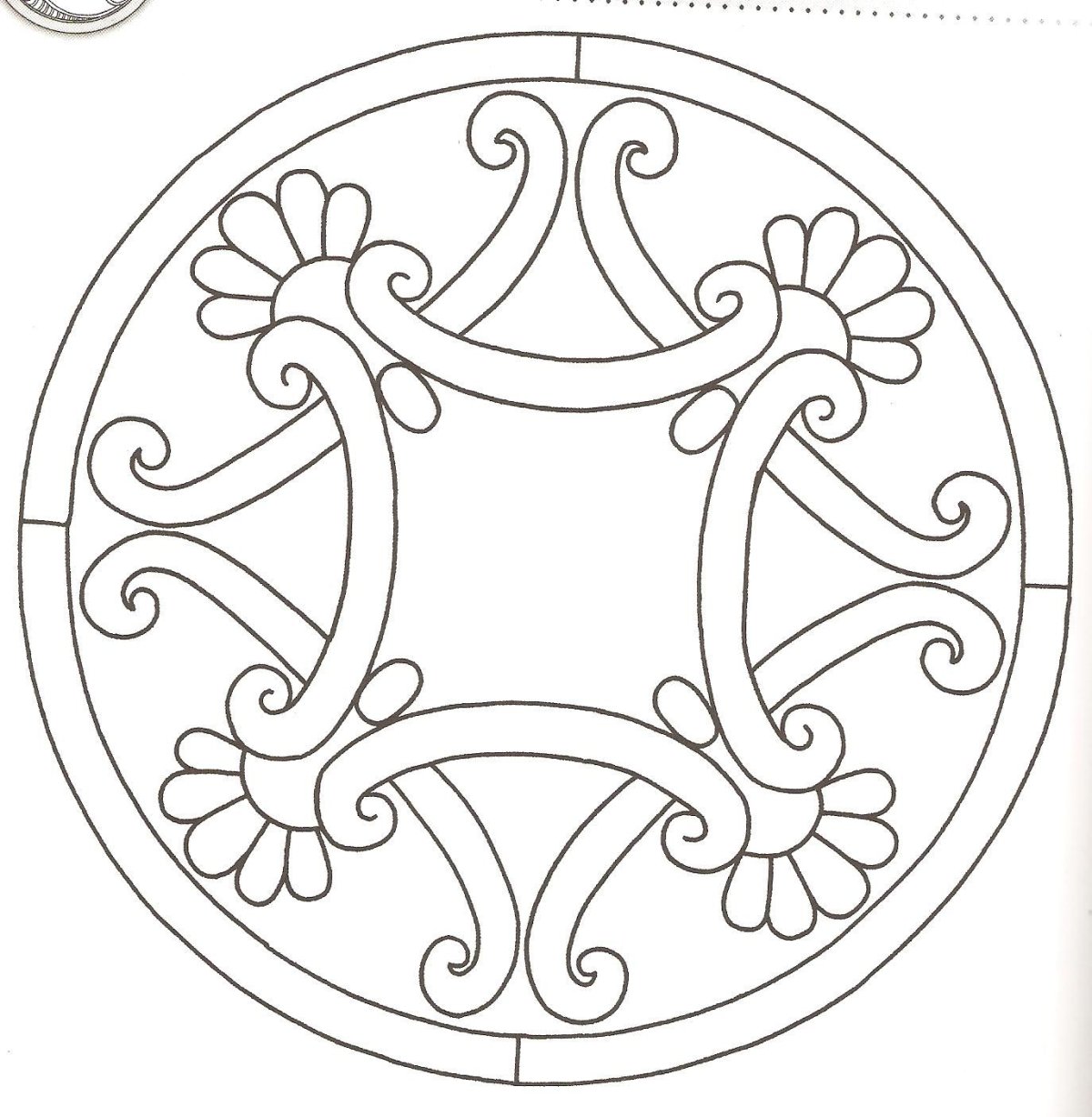 Орнамент трафарет