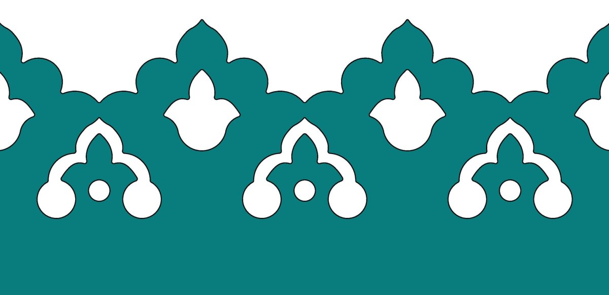 Казахский орнамент трафарет