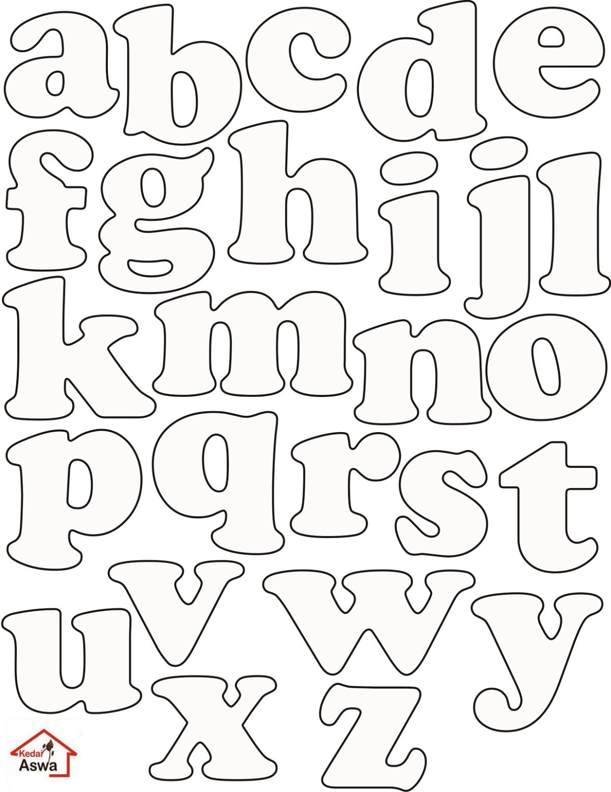 Красивые английские буквы трафарет