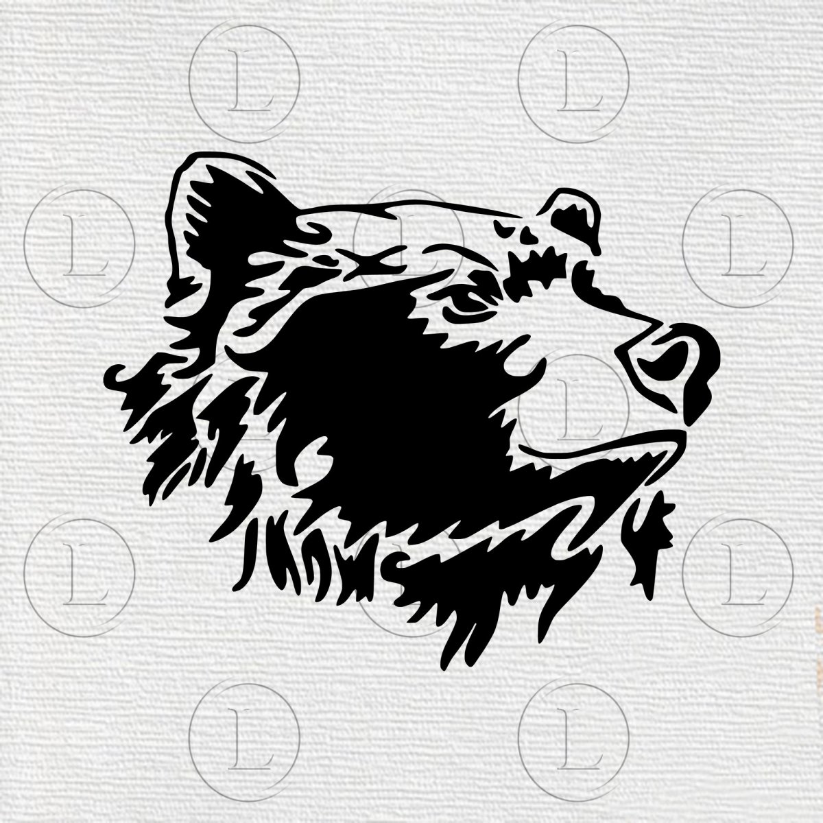 Гравировка медведь