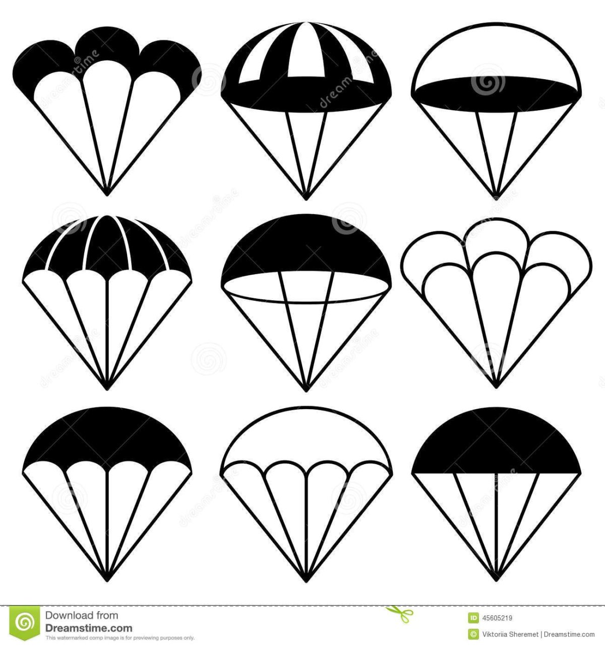 Парашютист для вырезания