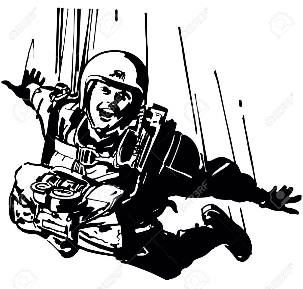 Парашютист эскиз