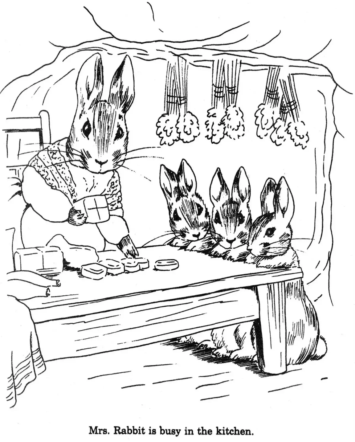 Семья Лис раскраска