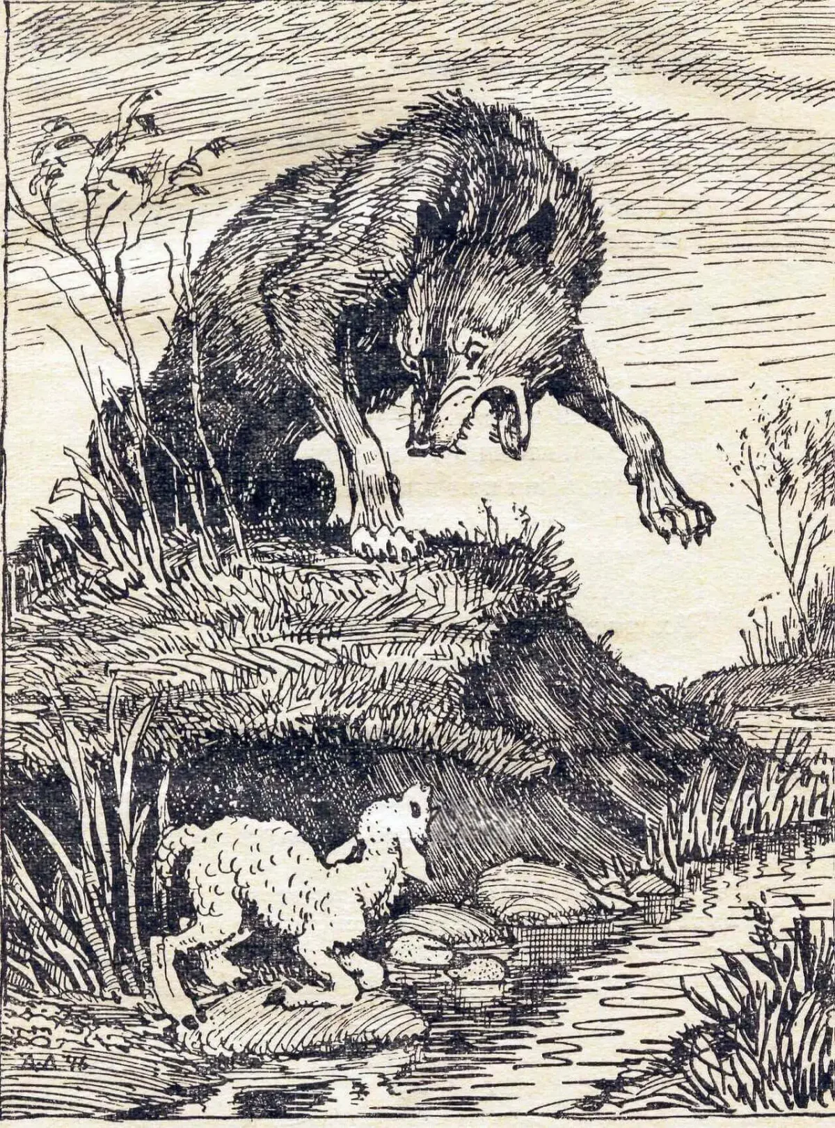 Иван Крылов волк и ягненок