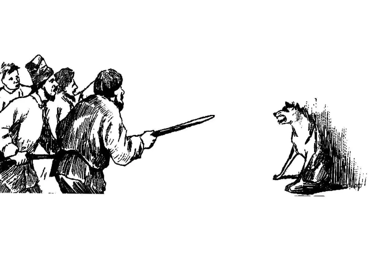 Крестьянин и работник басня иллюстрация