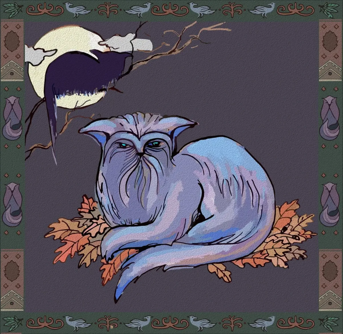 Мифические существа кот Баюн