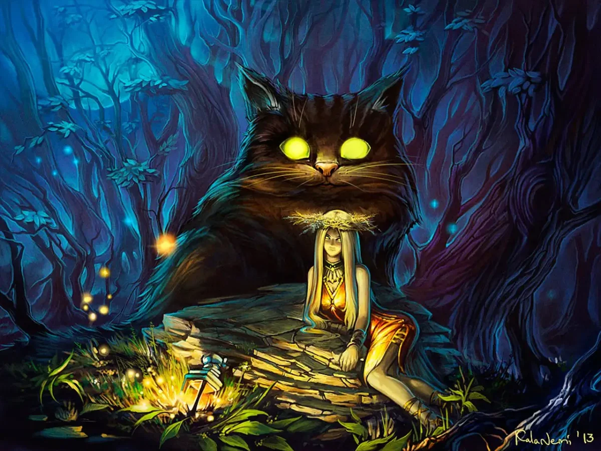 Кот Баюн арт