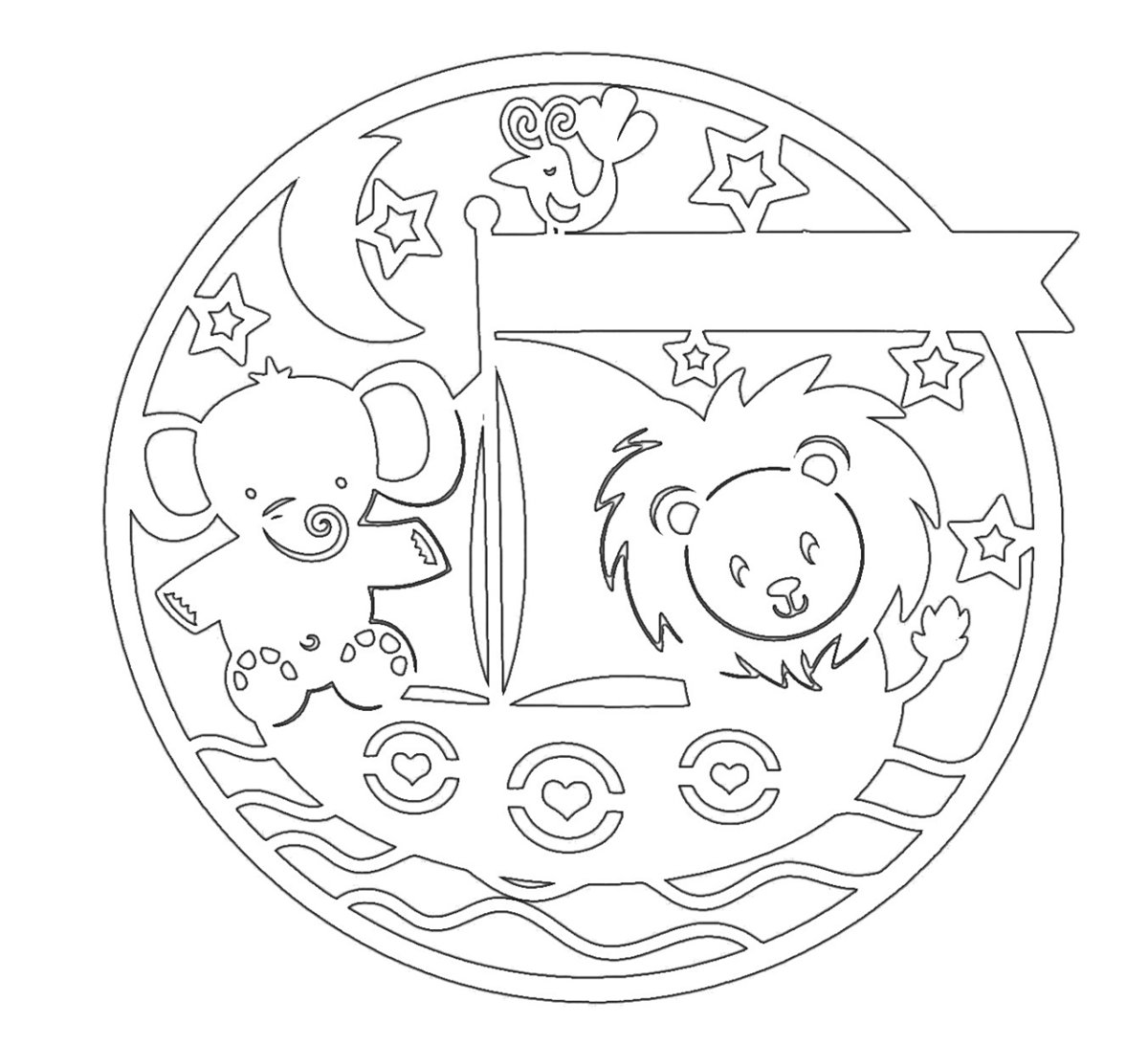 Лет трафарет