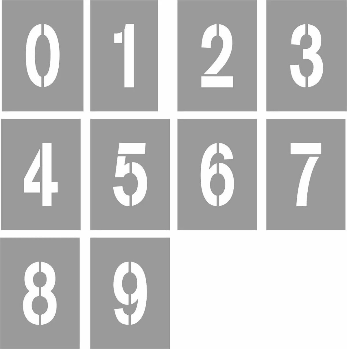 Адресная табличка трафарет