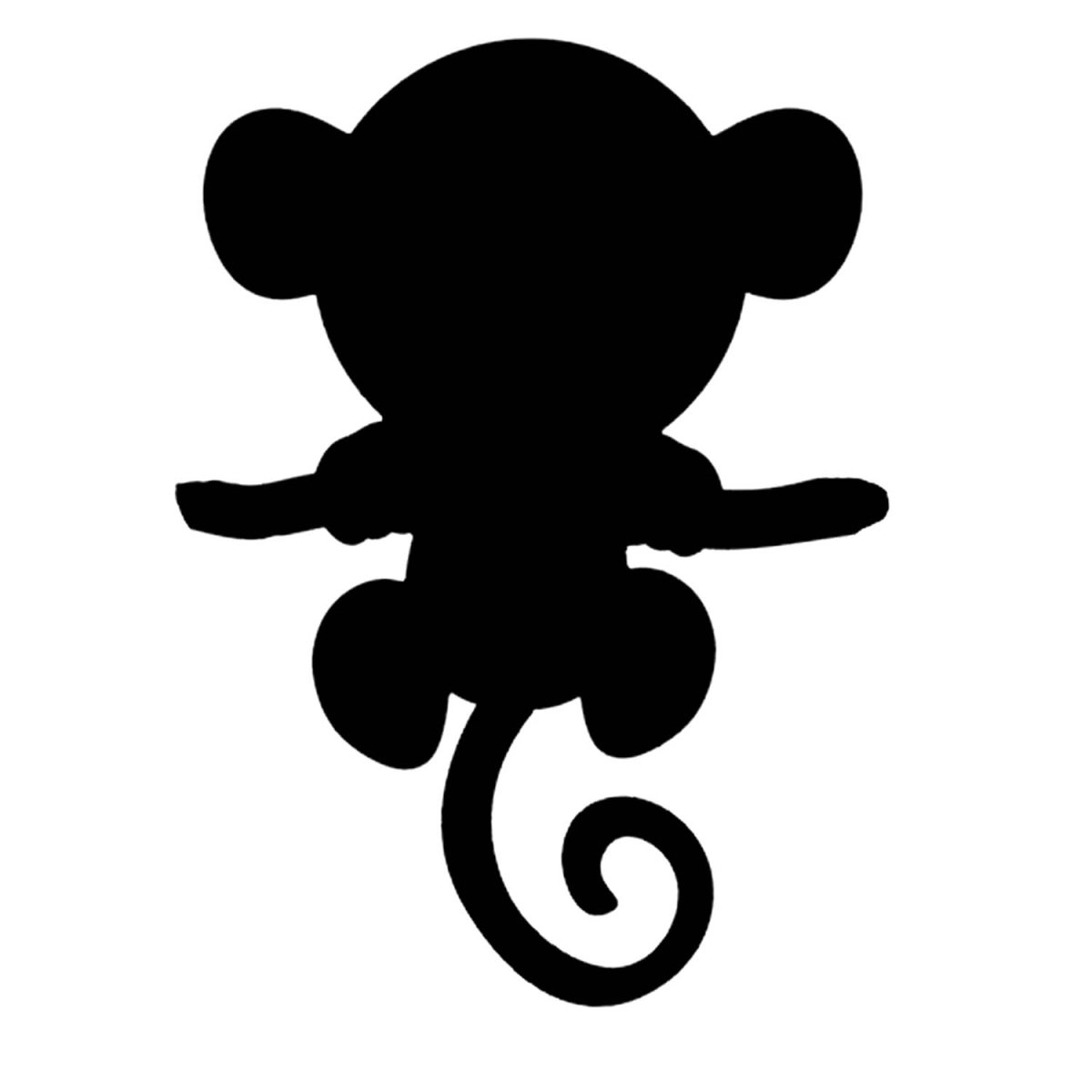 Силуэт обезьяны