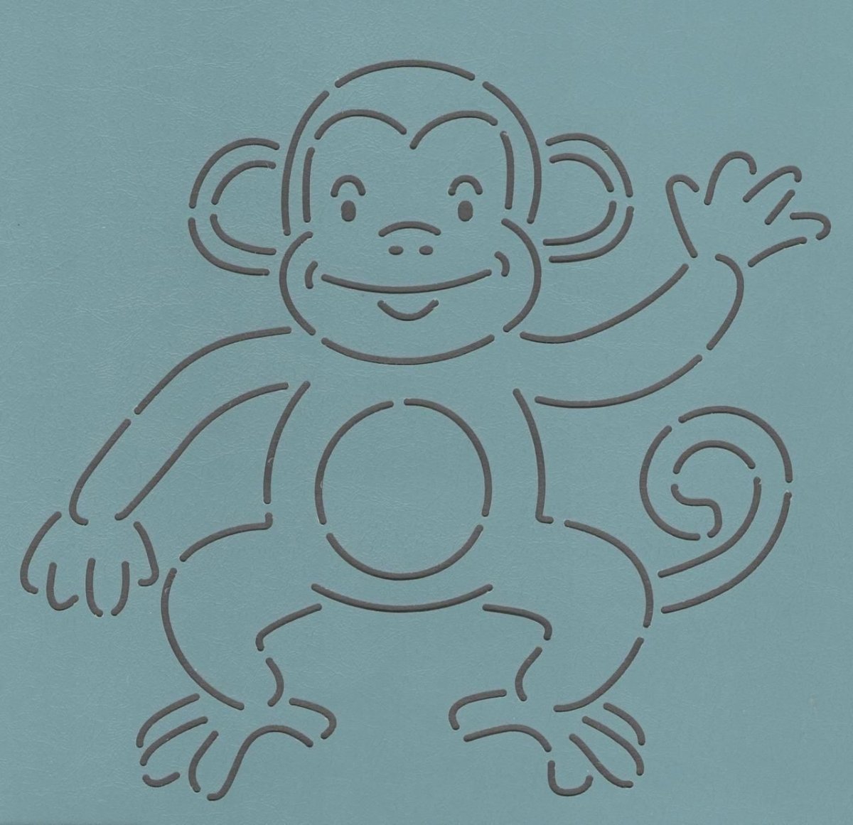 Черно белая обезьянка