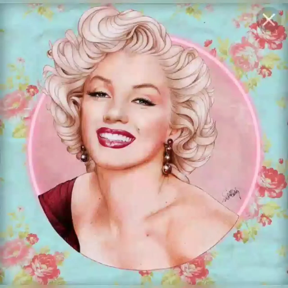 Мэрилин Монро для срисовки