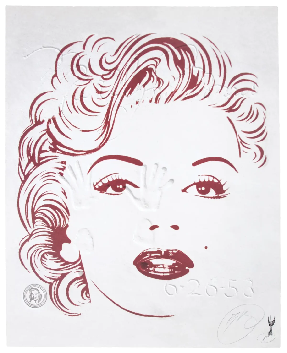 Портрет Мэрилин Монро силуэт