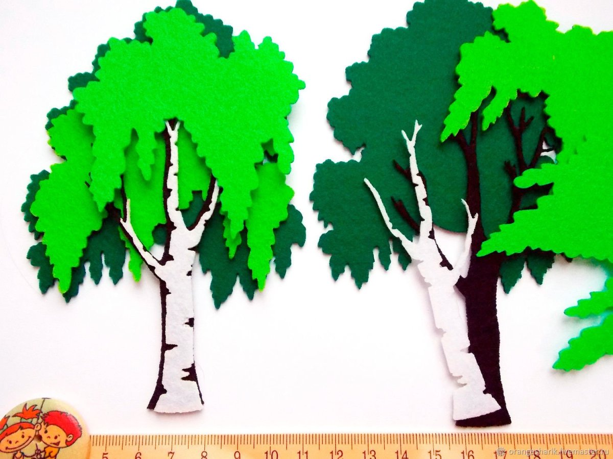 Березовые листочки шаблоны для вырезания