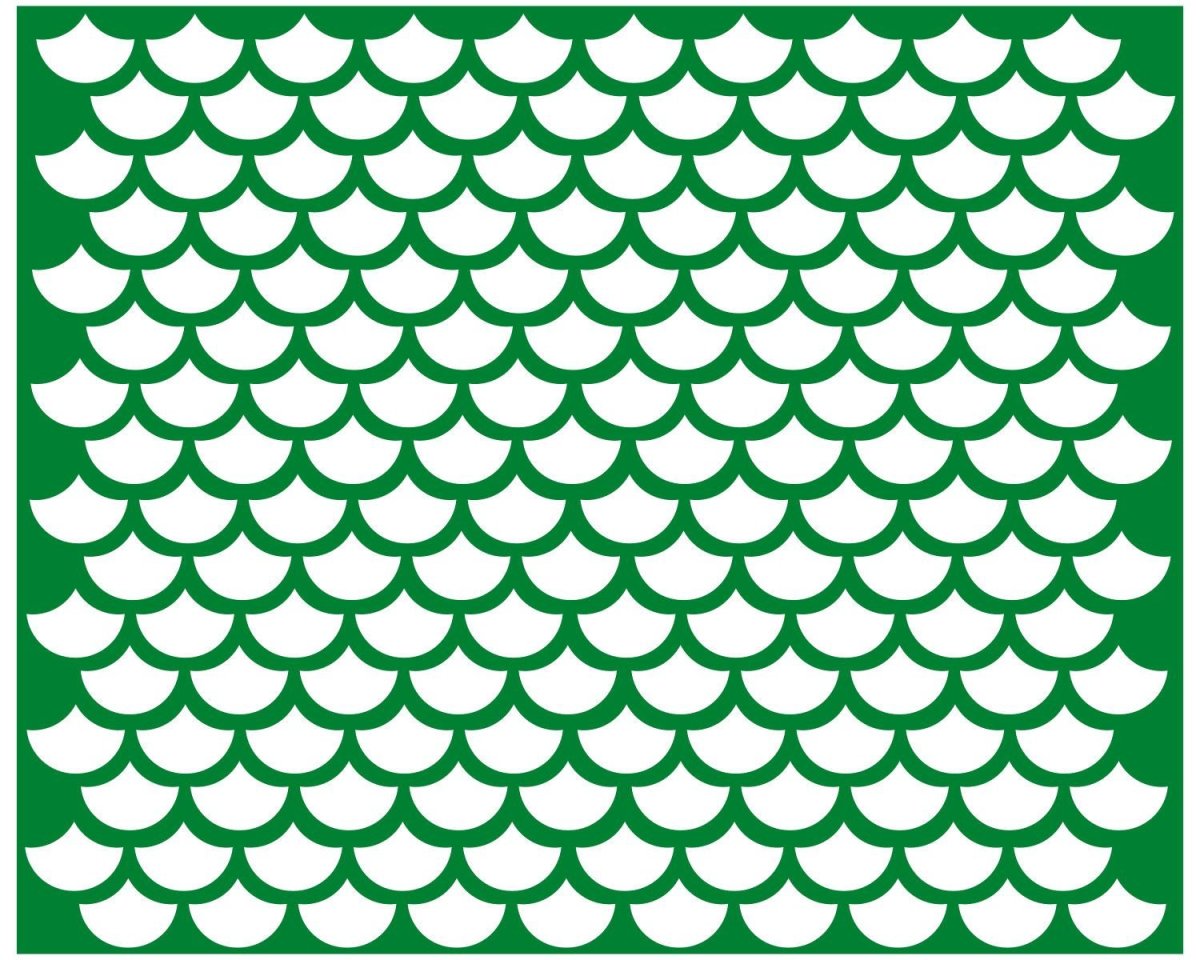 Трафарет для бодиарта чешуя