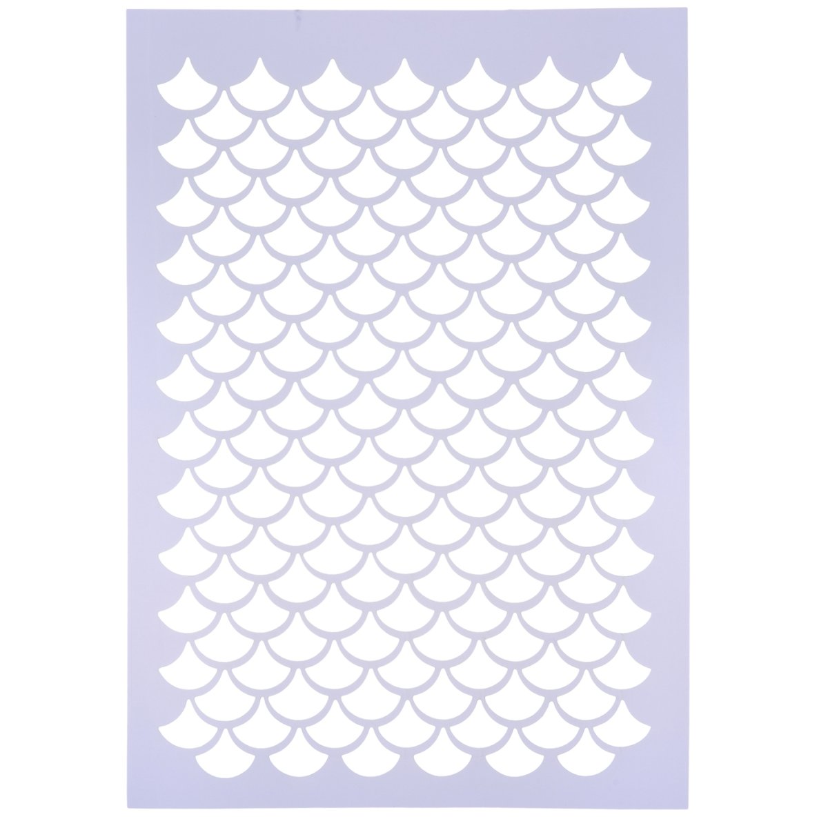 Трафарет чешуи русалки