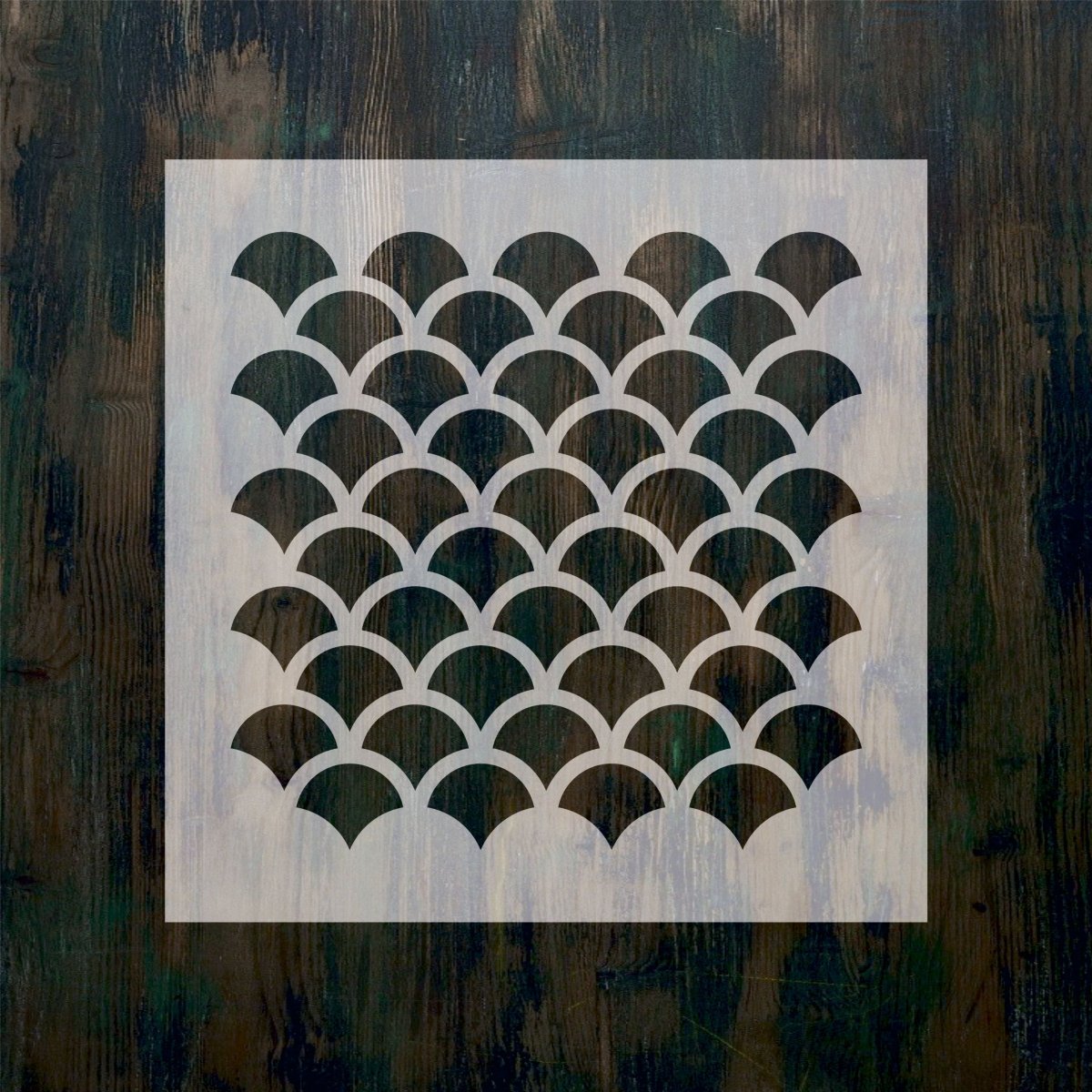 Трафарет чешуйки