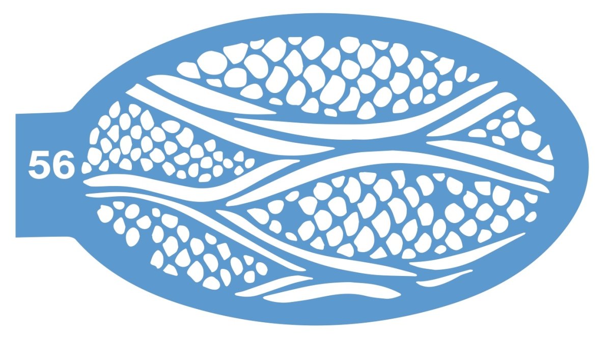 Трафарет чешуя