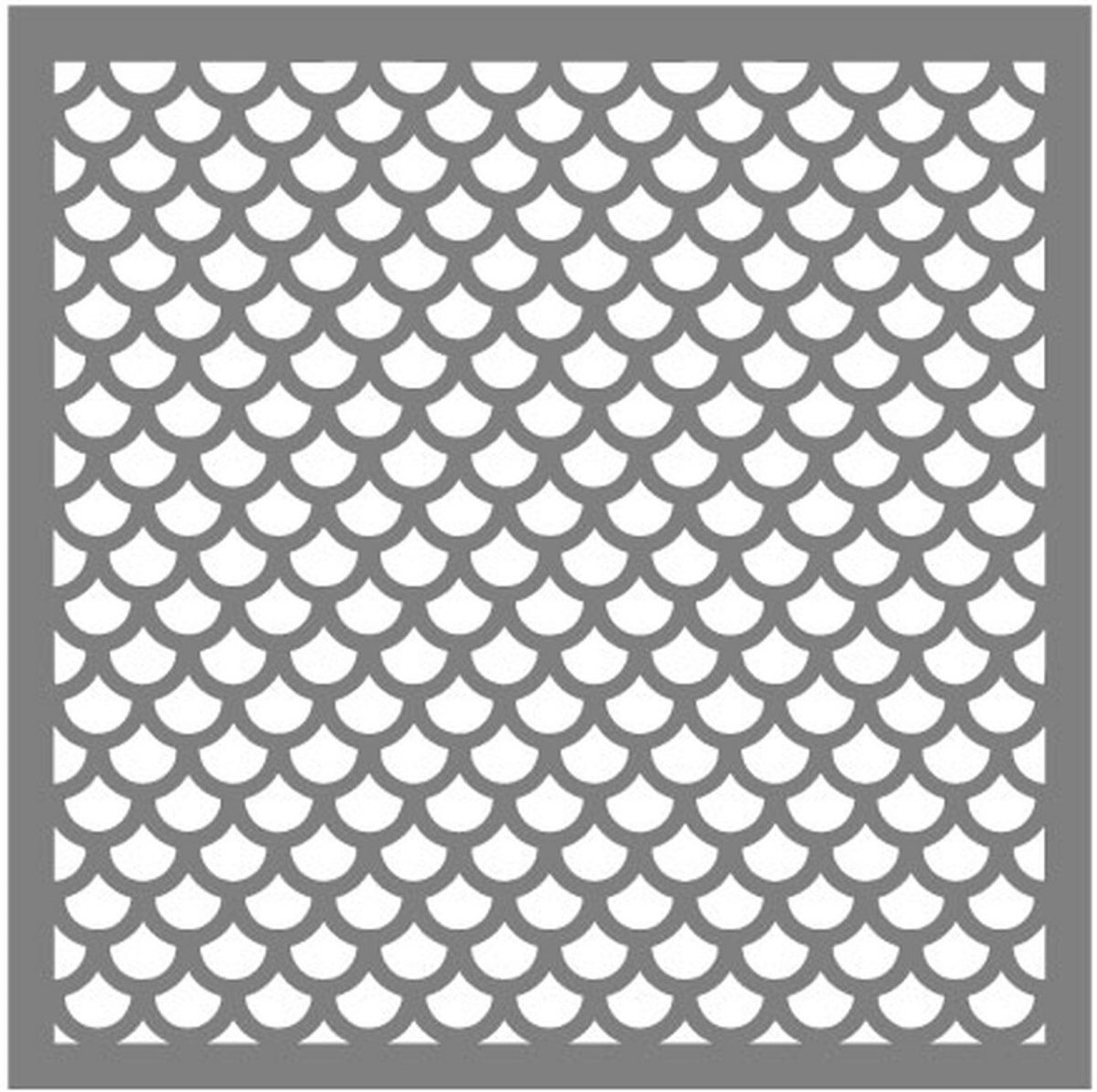 Трафарет чешуи рыбы