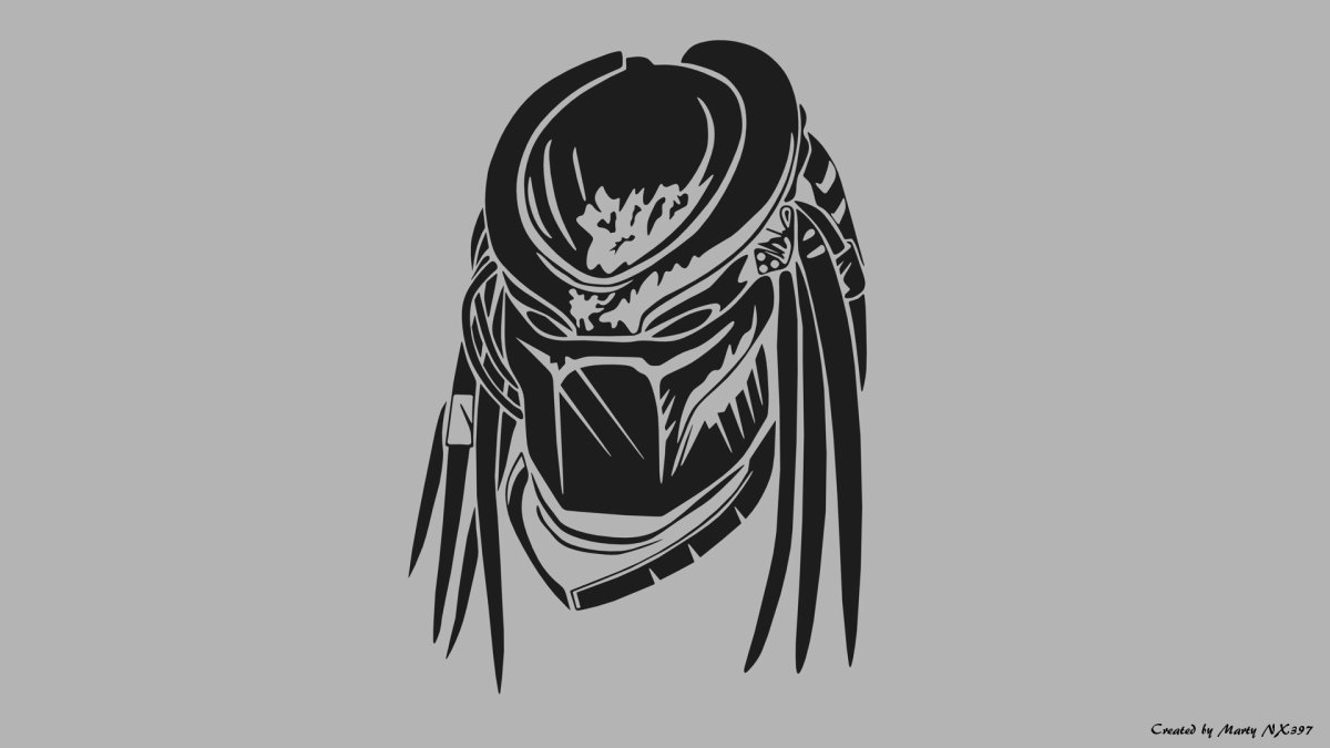 Хищник черно белый