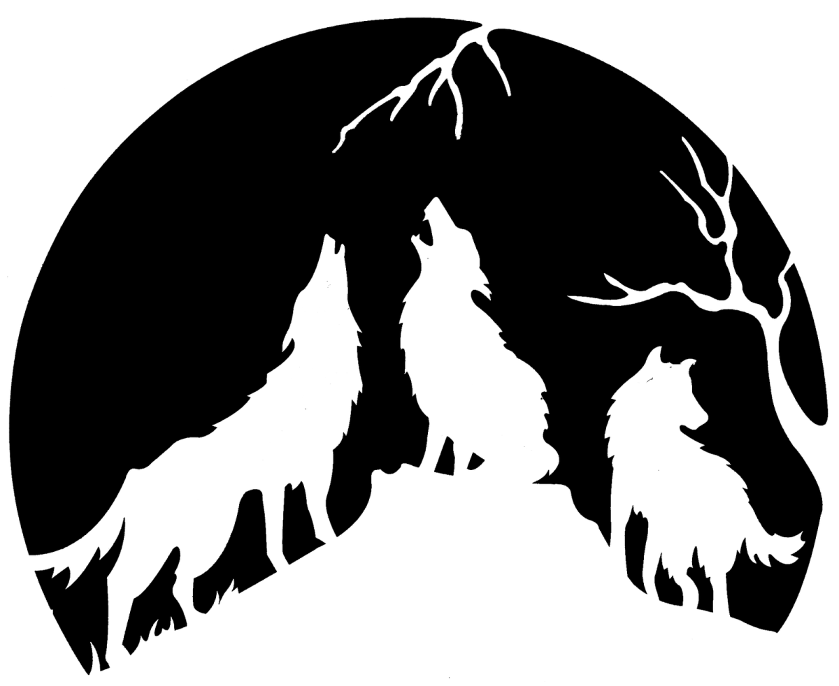 Леопард трафарет