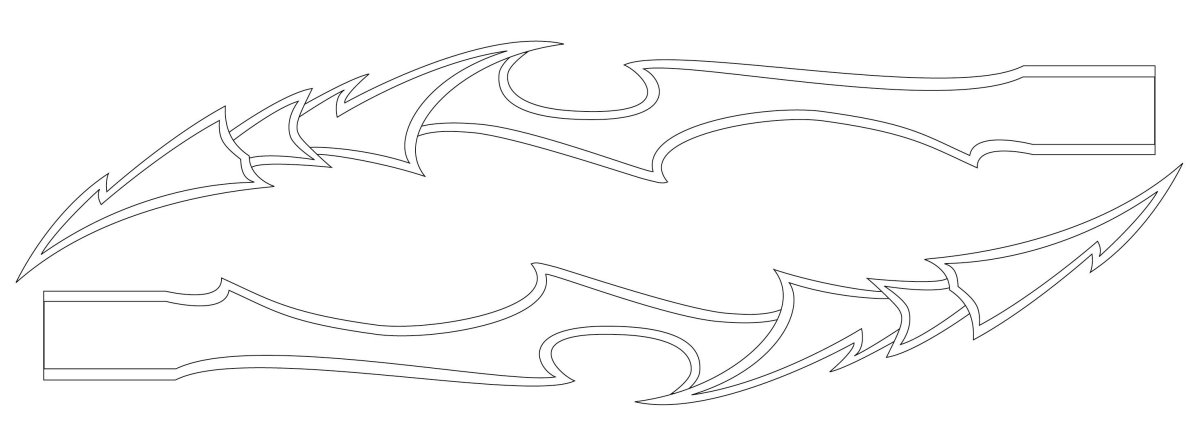 Маски хищников развертки