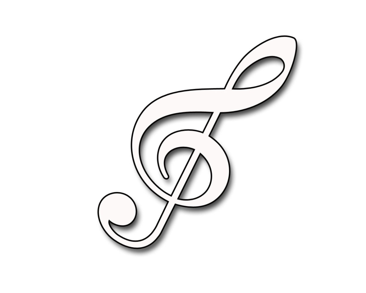 Скрипичный ключ рисунок