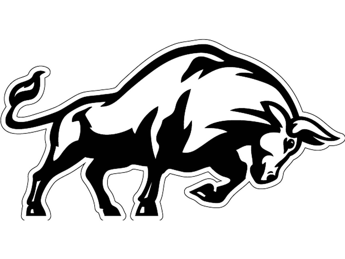 Наклейка бык