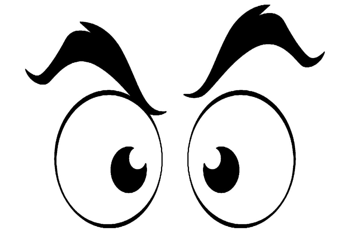 Трафарет глазки для поделок