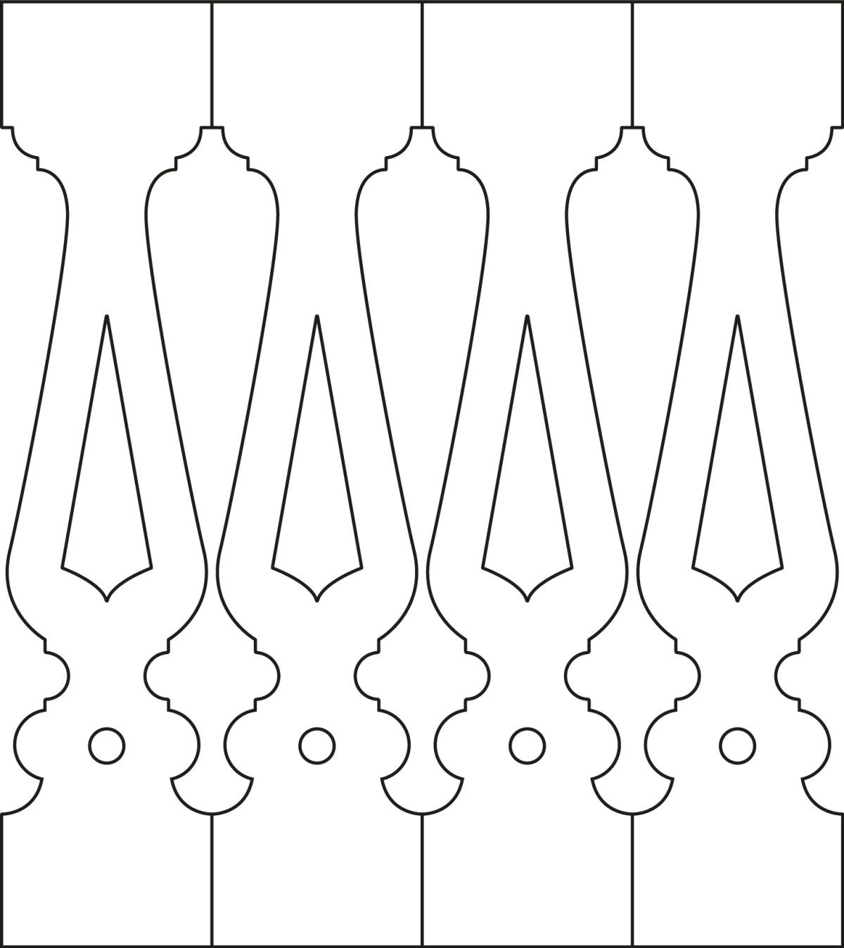 Трафарет уголок