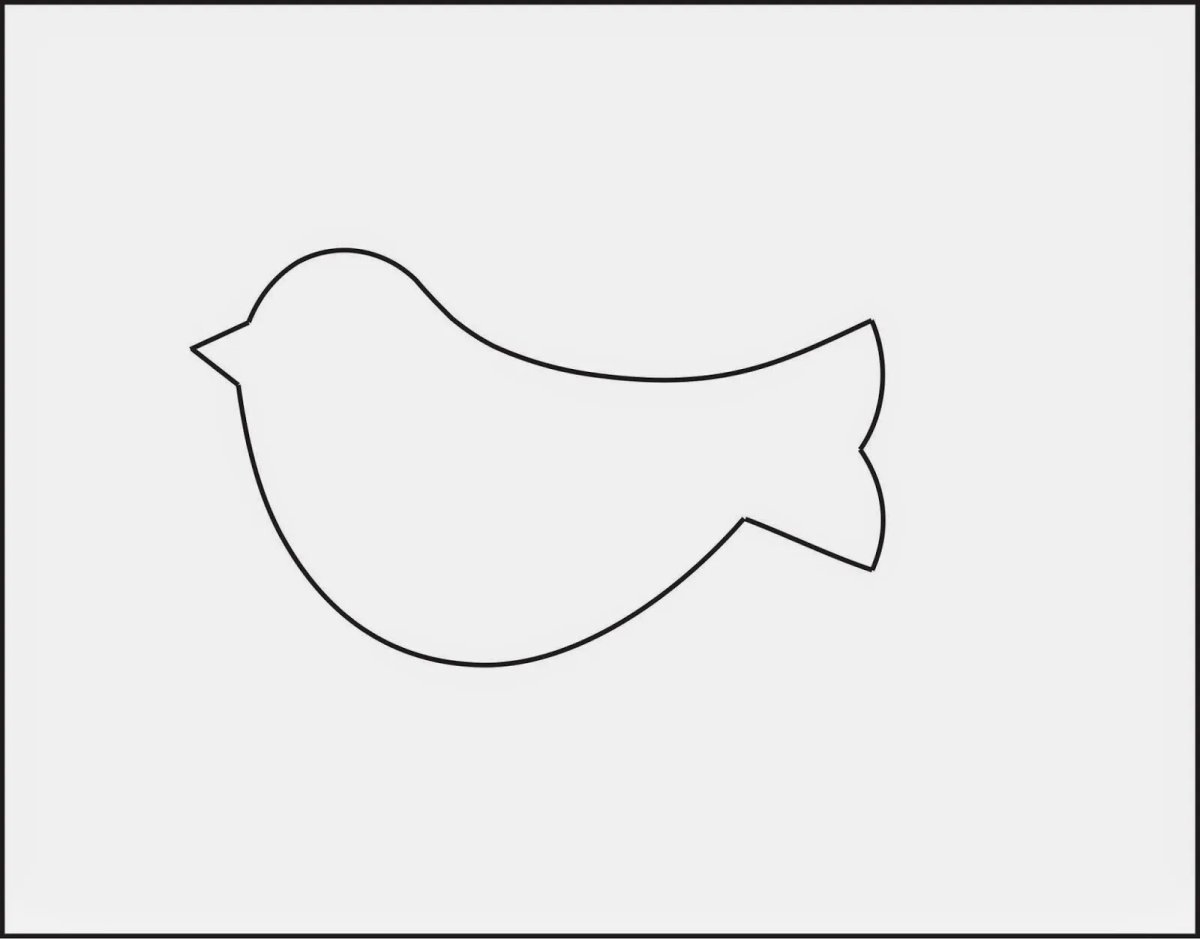 Буква м контур