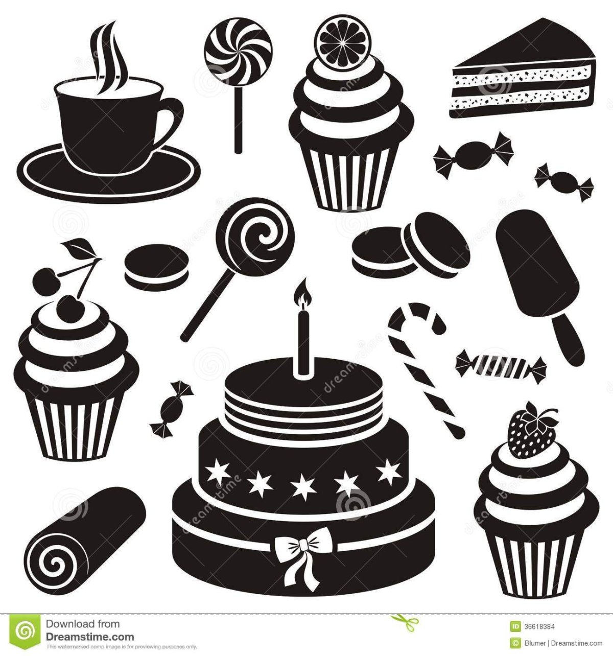 Конфета раскраска для детей