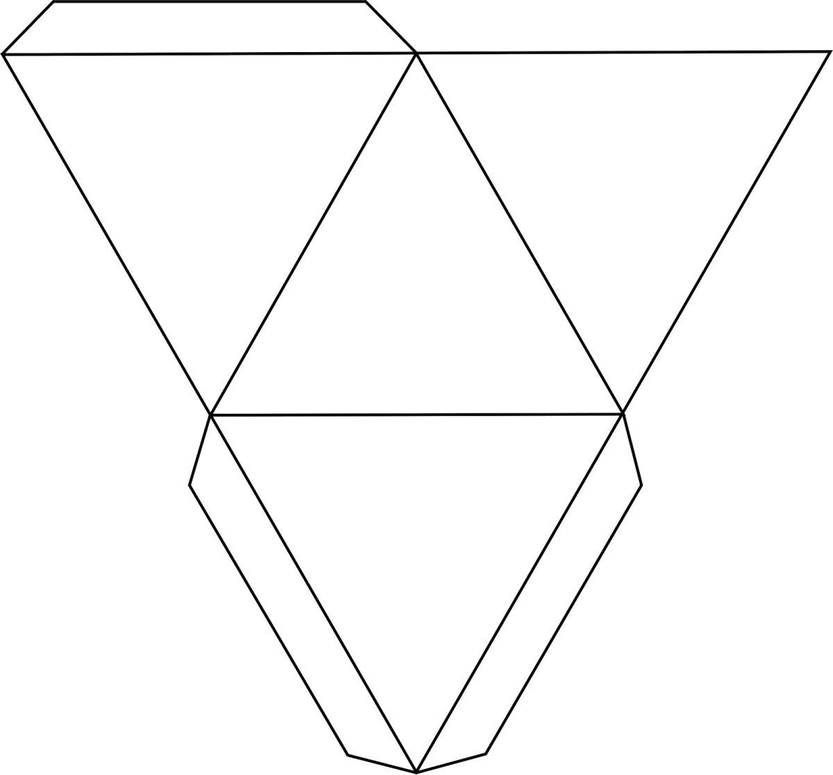 Схема развертки додекаэдра