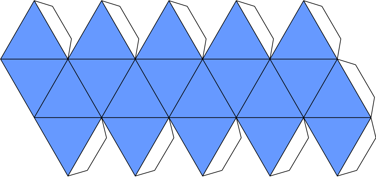 Усечённый октаэдр развертка