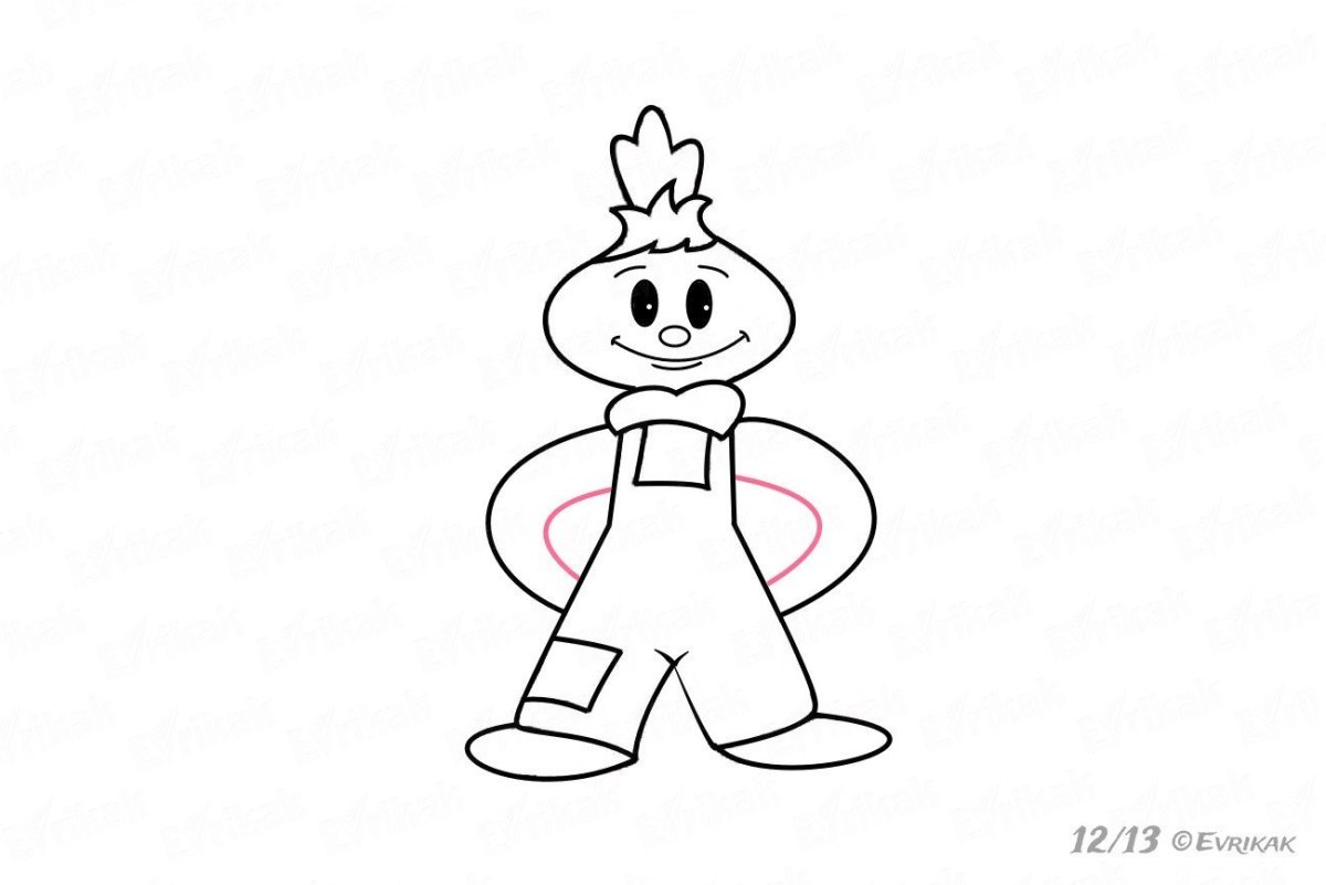 Чиполлино раскраска для детей