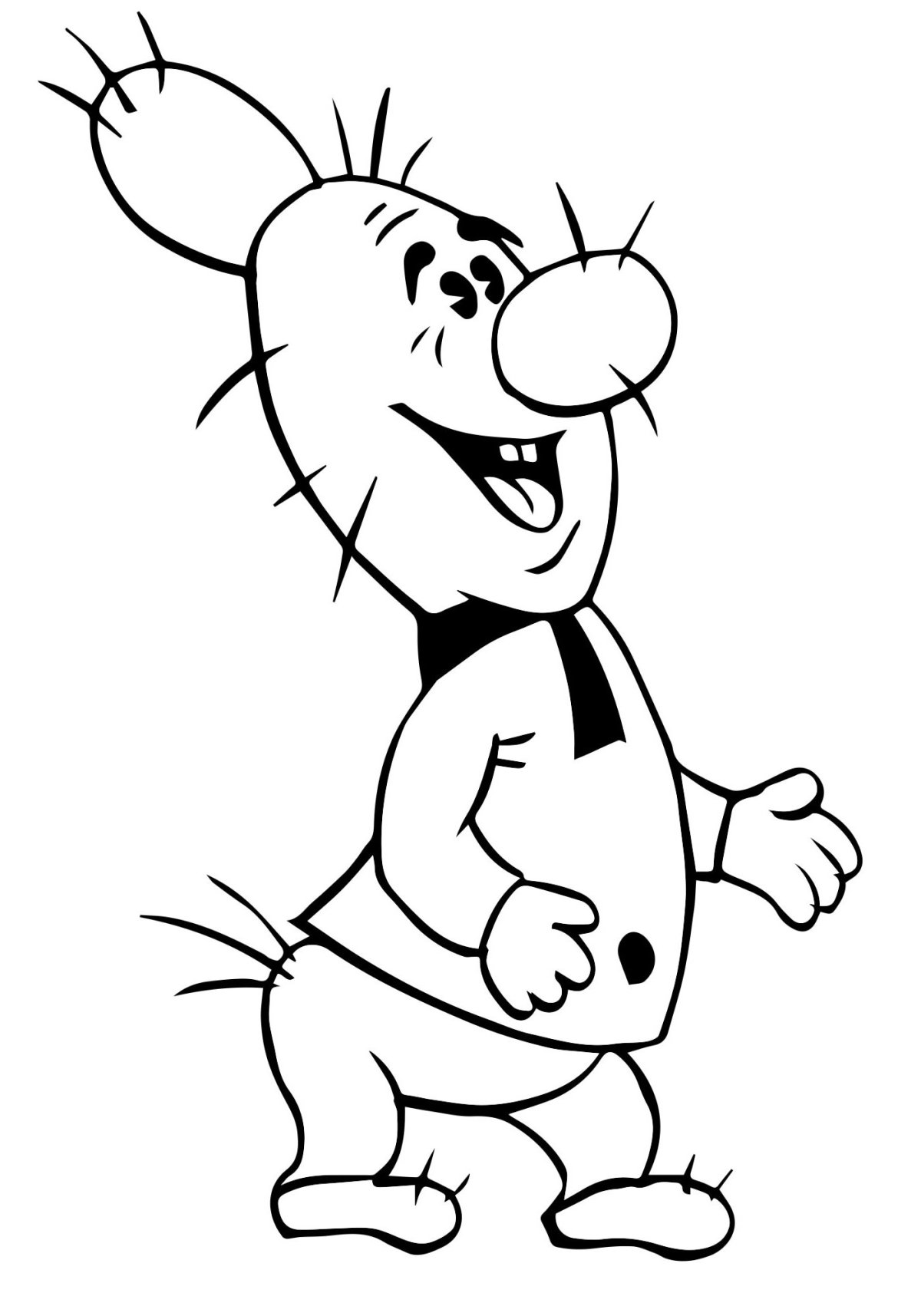 Раскраска Пятачок из Винни пуха