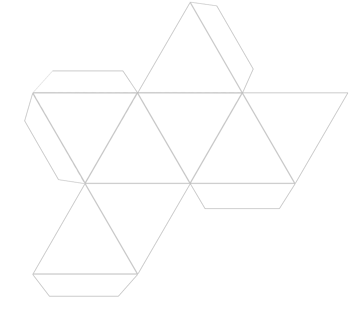 Геометрические фигуры из фацетов