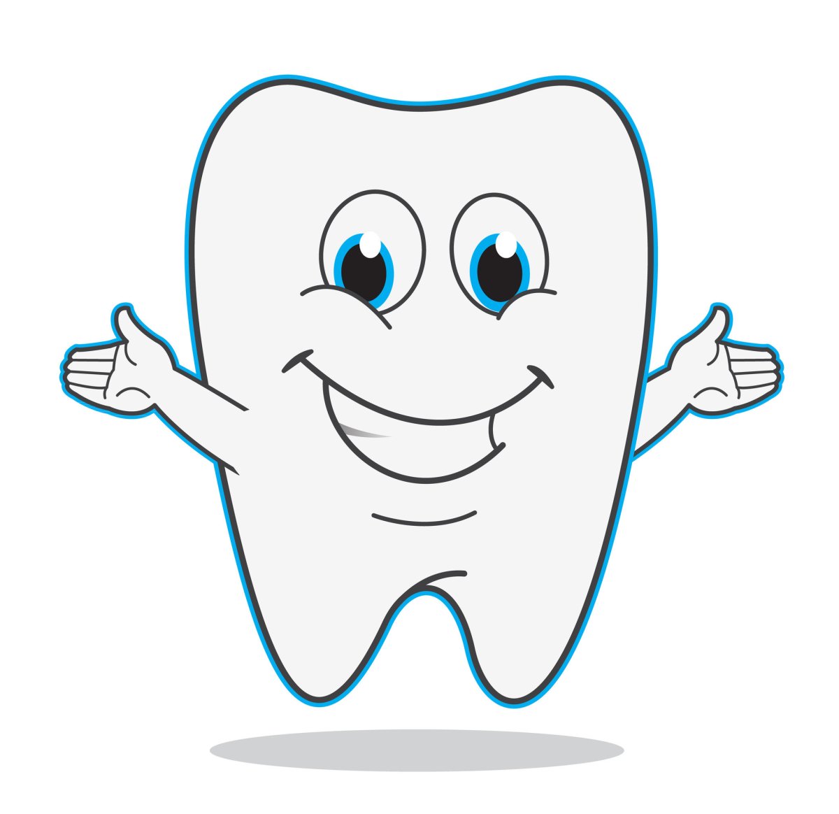 Шаблон здоровый зуб