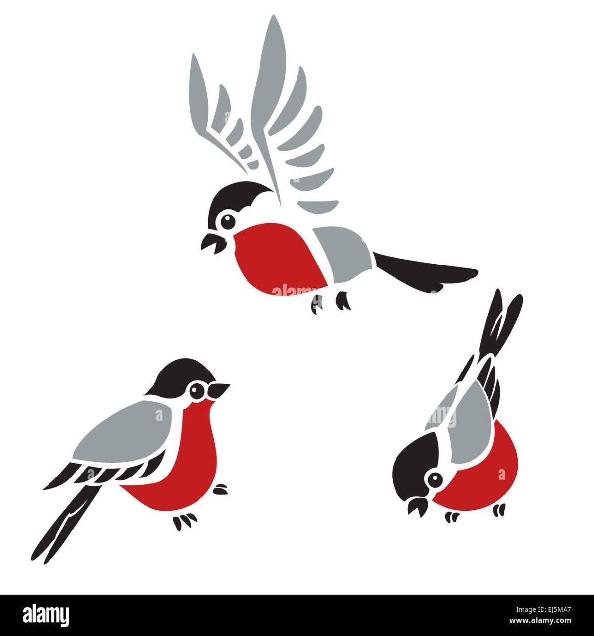 Снегири на окна трафареты