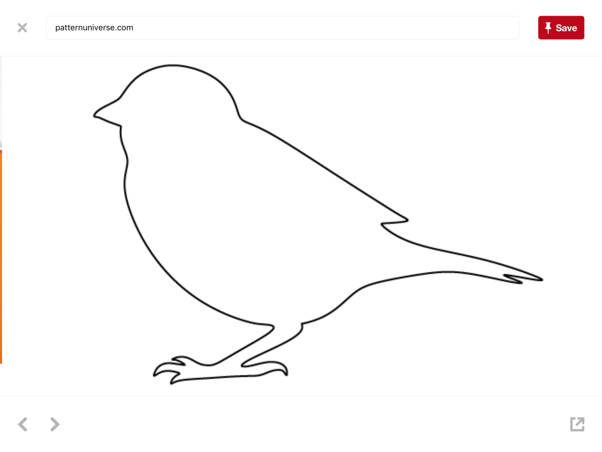 Птица трафарет для детей