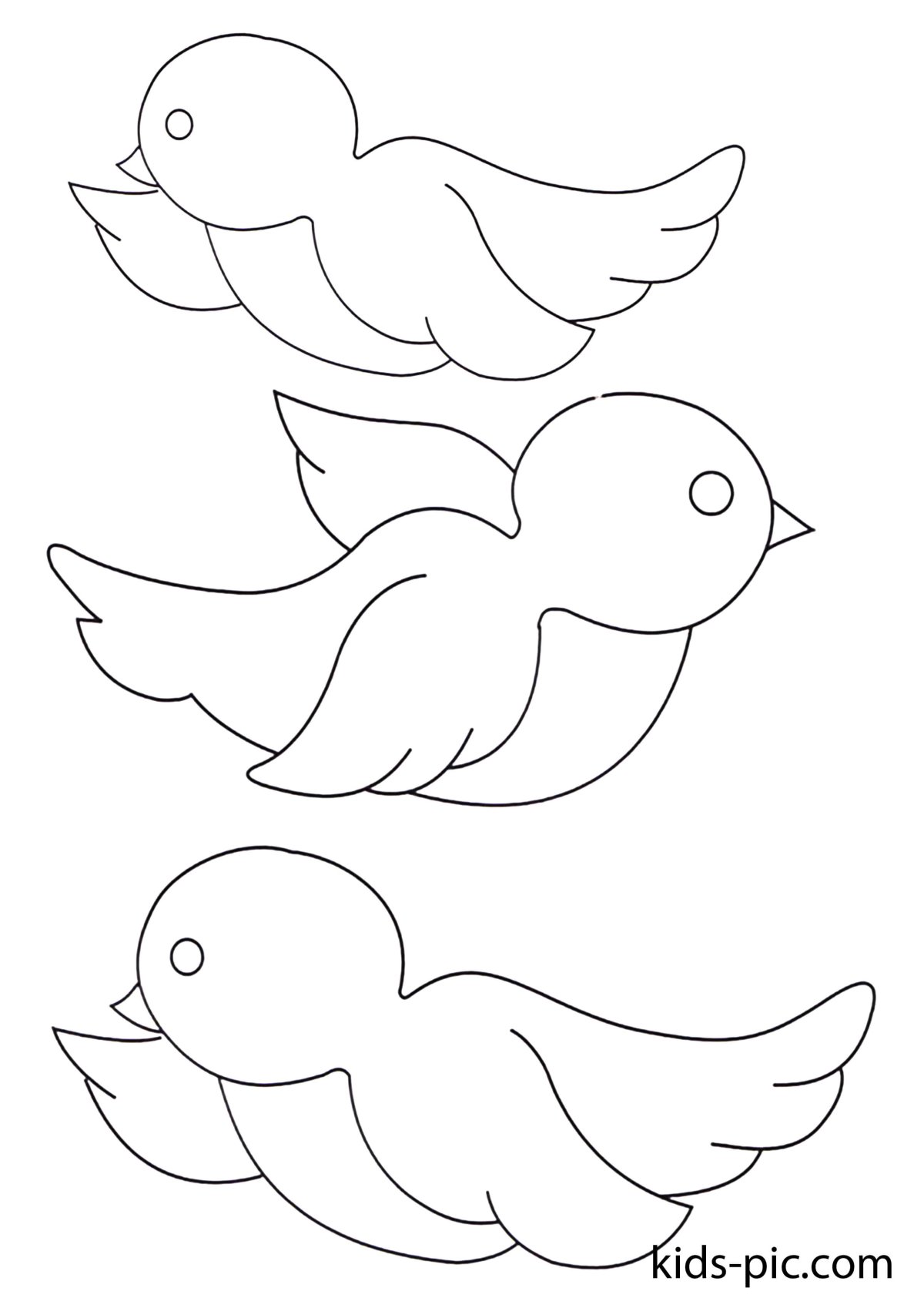 Трафареты птиц для вырезания из бумаги