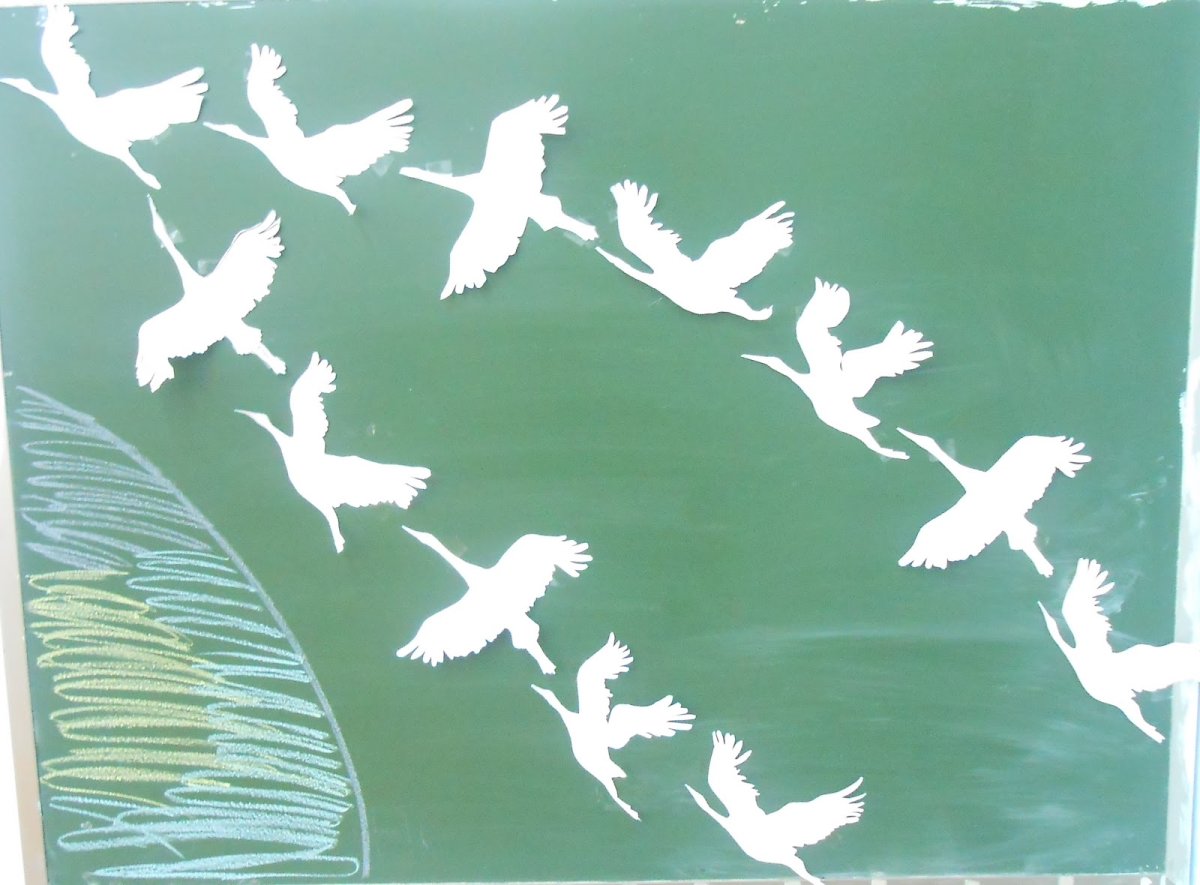 Окна Победы журавлиный Клин