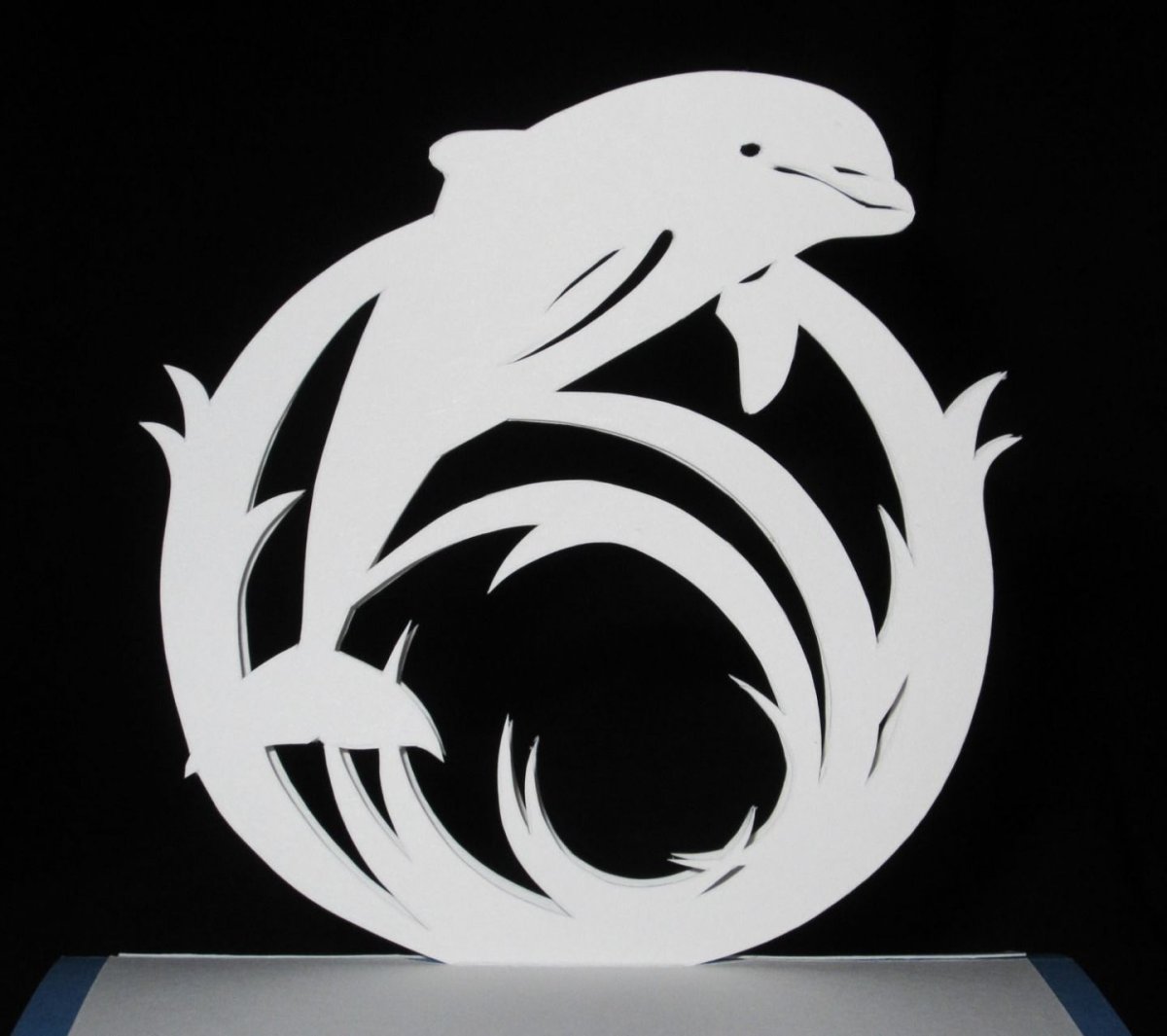 Силуэты дельфинов для выпиливания лобзиком