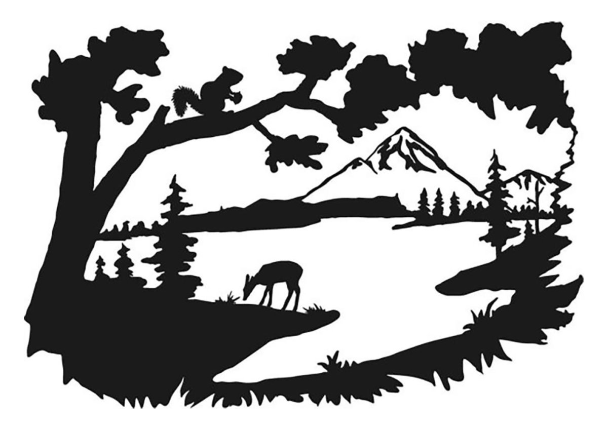 Силуэты природы и животных