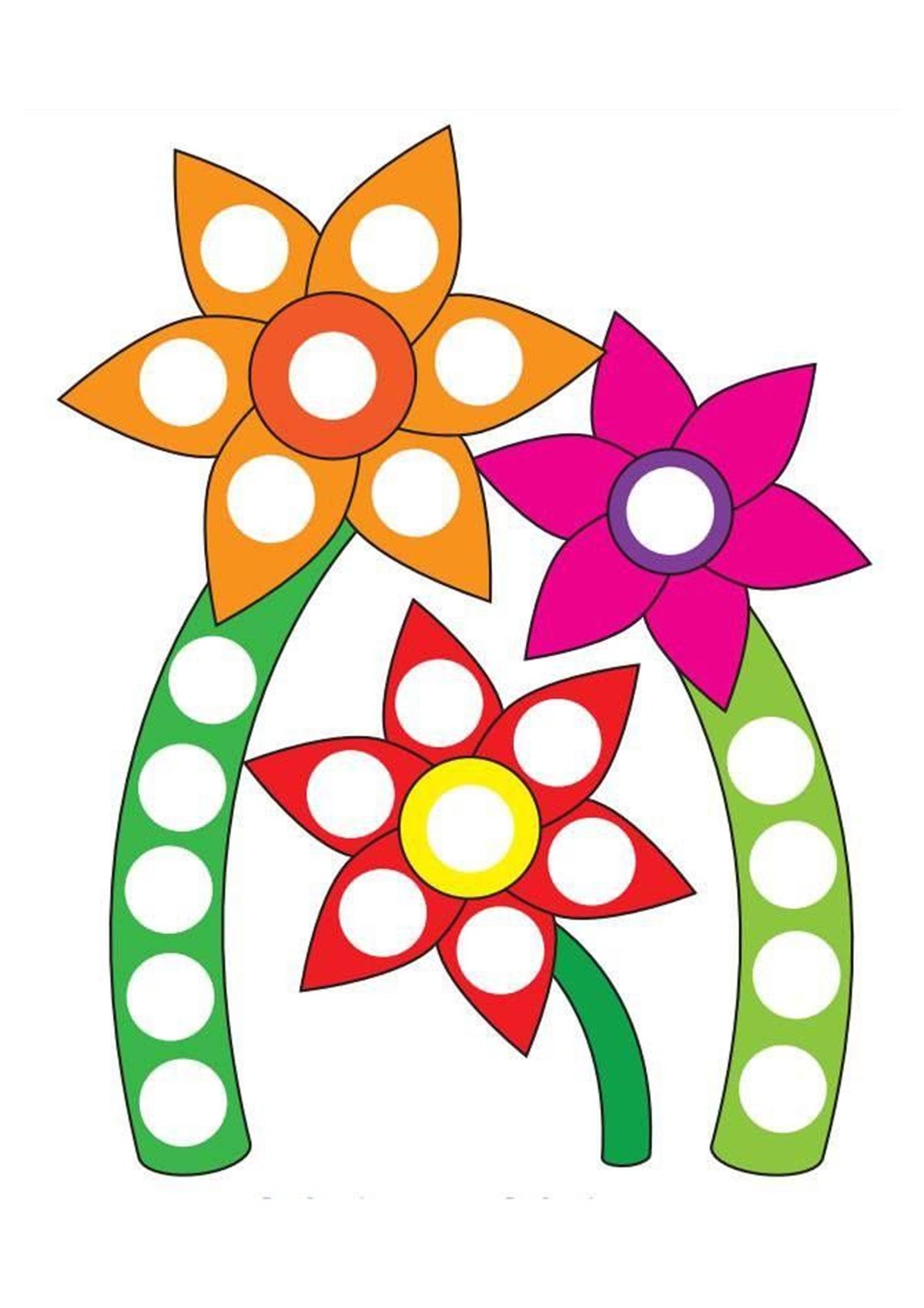 Трафарет ромашки