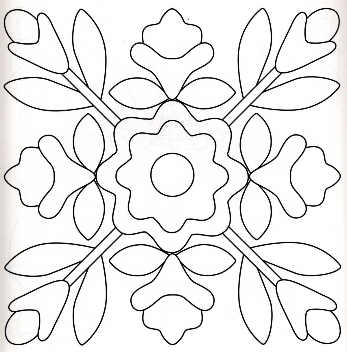 Тюльпан раскраска